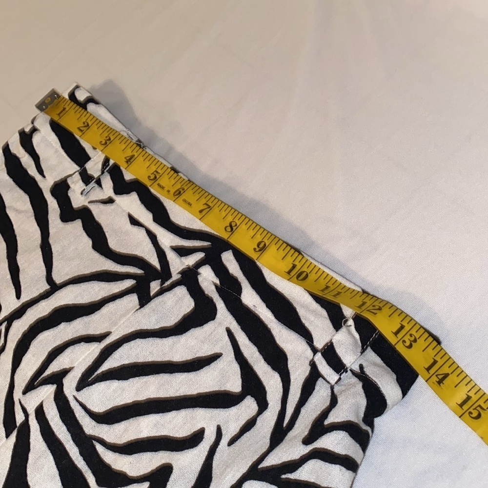 Rachel Zoe trouser pants zebra print pull on elastic in back @waist size small - Picture 4 of 9